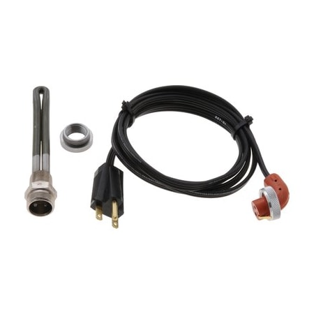 Zerostart Oil Pan Heater - 300W 240V, 1/2in. Npt, Water/Oil Stainless Stl 8609659